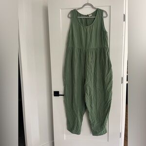 Lucy & Yak Olive Green Organic Cotton jumpsuit